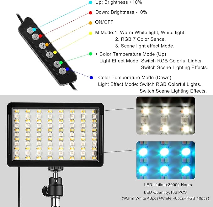 2 Packs RGB LED Video Light - Image 4