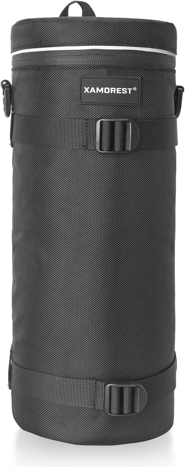 Camera Lens Case Bag for Photographyers, Zipper Waterproof Lens Protective by XAMOREST