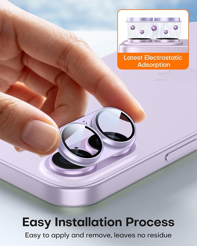 TAURI 2 Pack for iPhone 17 Camera Lens Protector, Full Coverage Military-Grade - Image 5