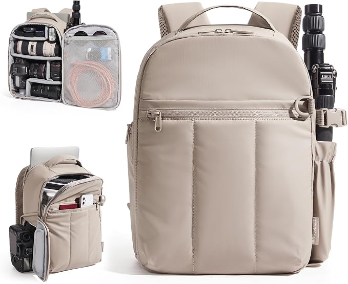 BAGSMART Puffy Camera Backpack, Camera Bags by BAGSMART