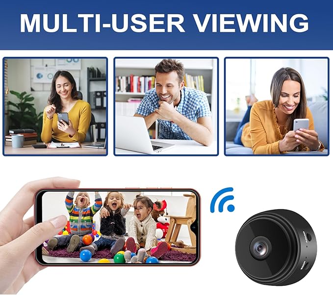 senri 3 Pack Mini Security Camera, 1080P HD WiFi Home Indoor Outdoor Camera - Image 6