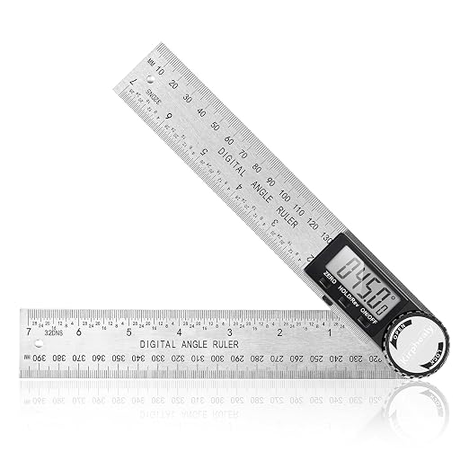 Digital Angle Finder Protractor, 7inch 200mm Angle Gauge Professional Measuring by Unknown
