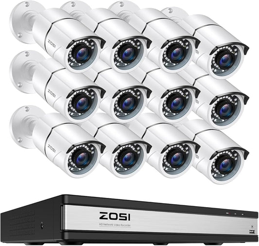 ZOSI H.265+ 1080p 16 Channel Home Security Camera System by ZOSI
