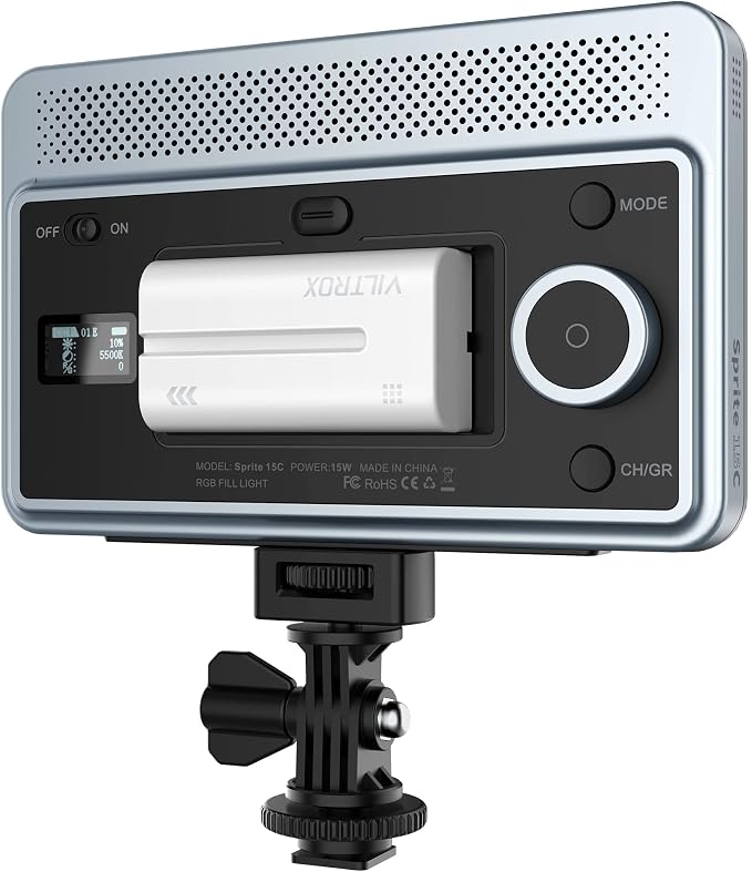 VILTROX RGB Led Panel Light, Smartphone Control Full Color On Camera LED - Image 8