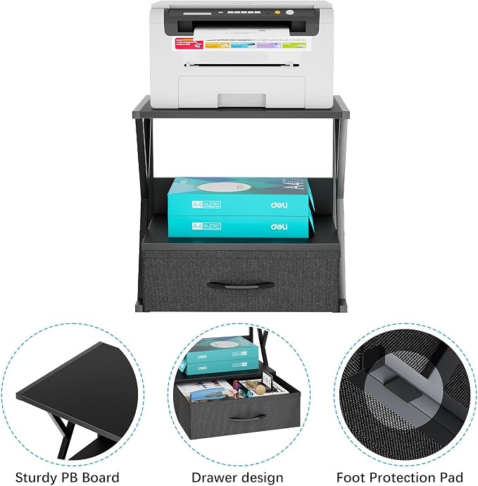 aboxoo Printer Stand for Desk - Image 2
