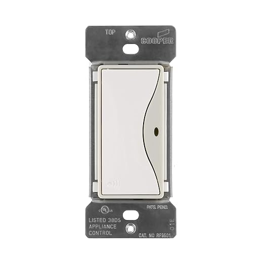 Eaton Z-Wave Plus RF9601WS Wireless Switch, Single Pole by Eaton