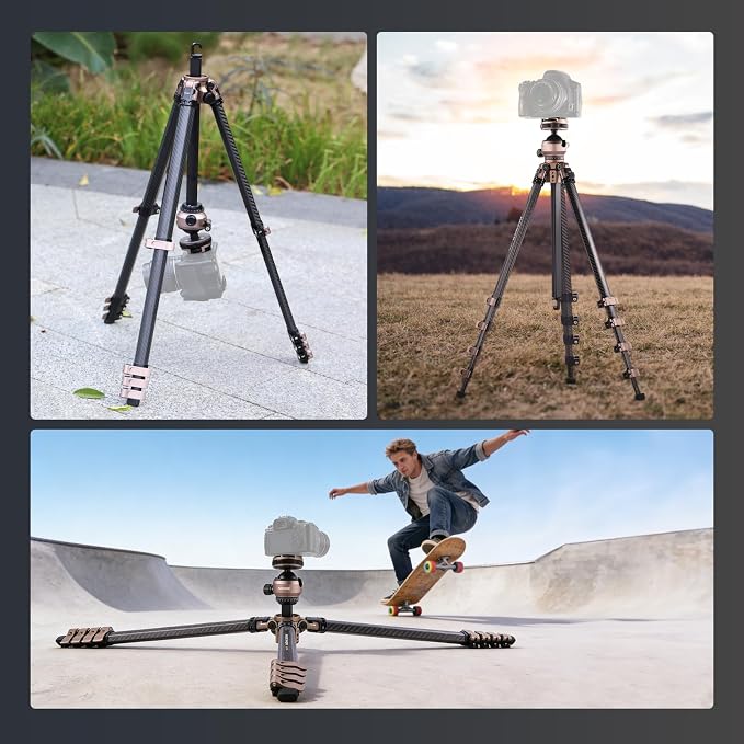 NEEWER LITETRIP Carbon Fiber Travel Tripod - Image 7