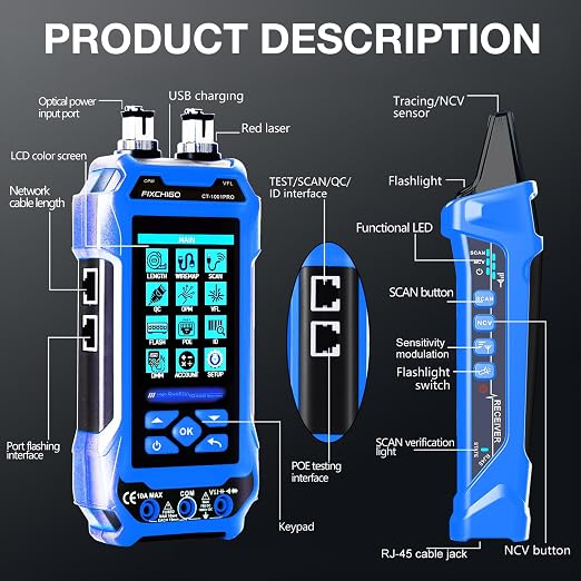 11 In 1 Network Cable Tester - Image 7
