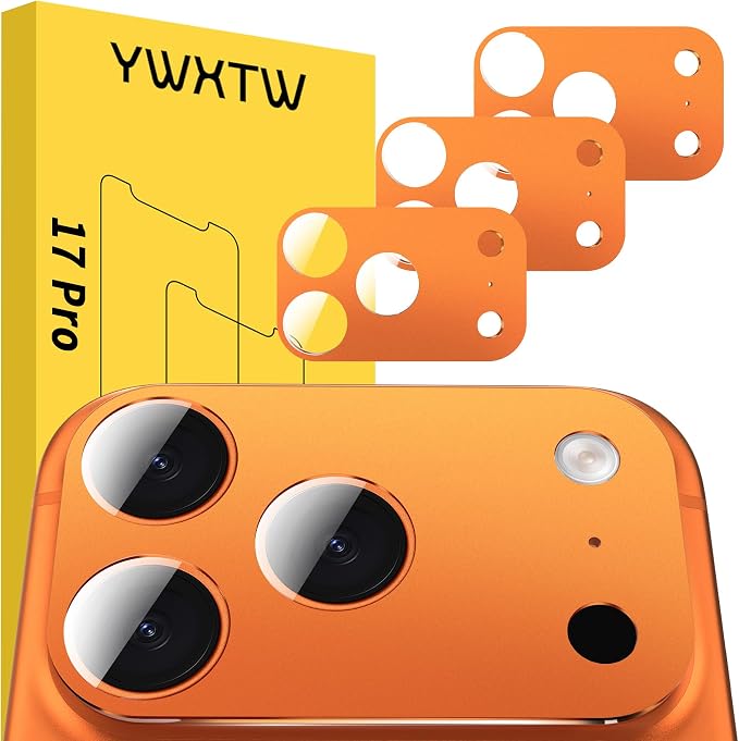 YWXTW [0 Bubbles for iPhone 17 Pro Camera Lens Protector, Full Coverage by YWXTW
