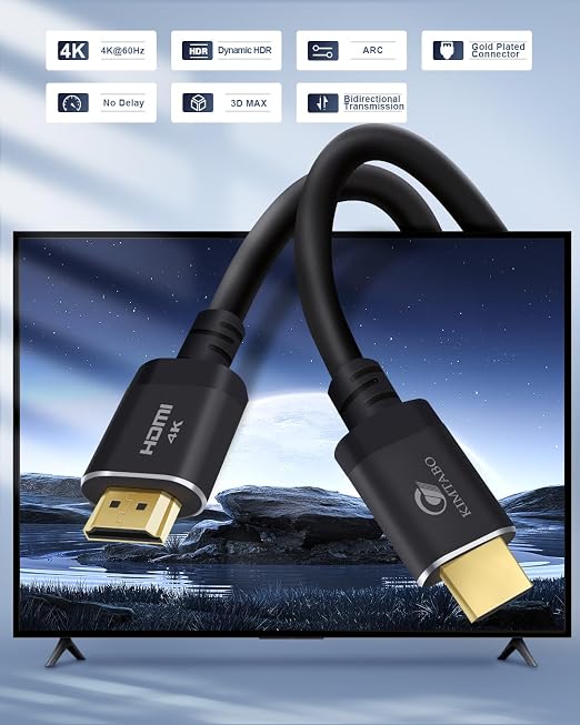 50ft HDMI Cable, Ultra High Speed Long HDMI Cables Support 4K 60Hz 2K 1080p 3D - Image 2