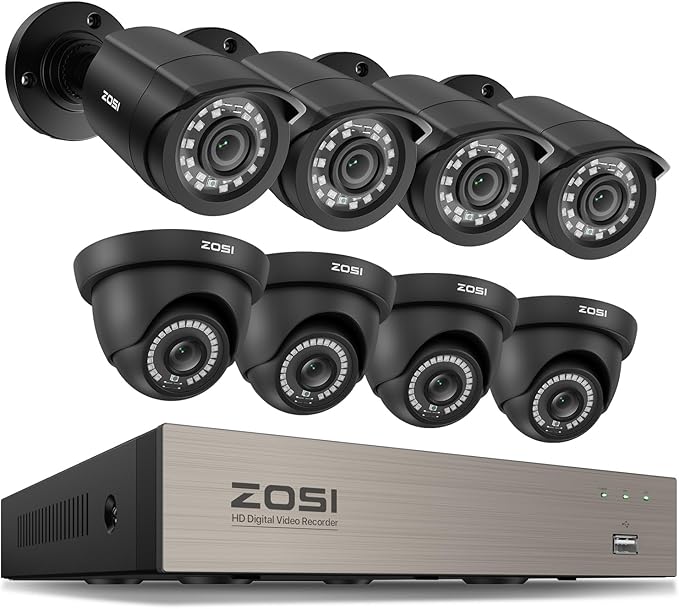 ZOSI 8CH 3K Lite Wired Security Camera System by ZOSI