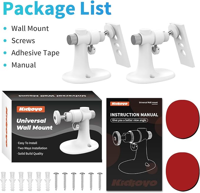 2Pack Wall Mount Bracket for Ring Spotlight Cam Battery Spotlight Cam Plus/Pro - Image 7