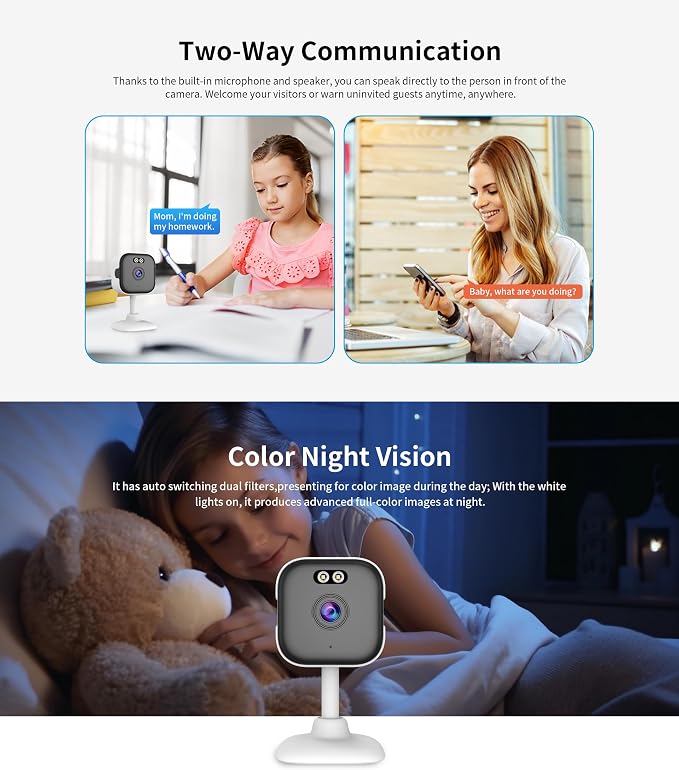 EVERSECU 5Ghz Wired WiFi Camera 2K, Indoor Home Security Cameras - Image 7