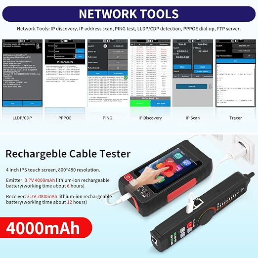 All Features Multifunction Network Caber Tester, UTP Continuity, Cable Tracer - Image 8