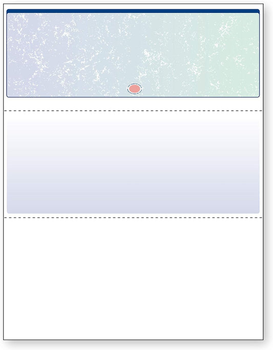 DocuGard Blue/Green Premier Prismatic Top High Security Check Paper - QuickBooks & Laser/Inkjet Printer Compatible - 13 Security Features - 500 Blank Business Checks (04533)
