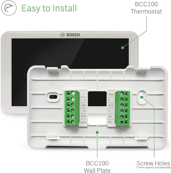 Bosch Large 5-Inch Full-Color Touch Screen Sleek Easy Setup Connected Control - Image 6