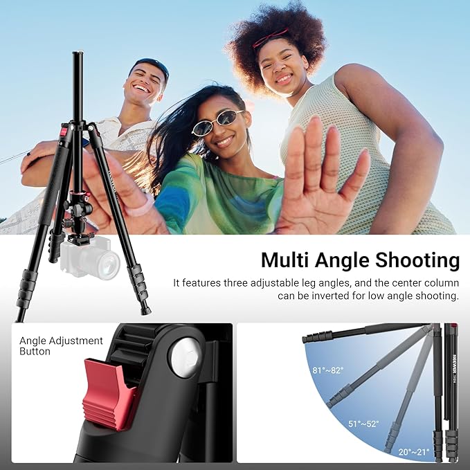 NEEWER Basics Overhead Camera Tripod Monopod - Image 6