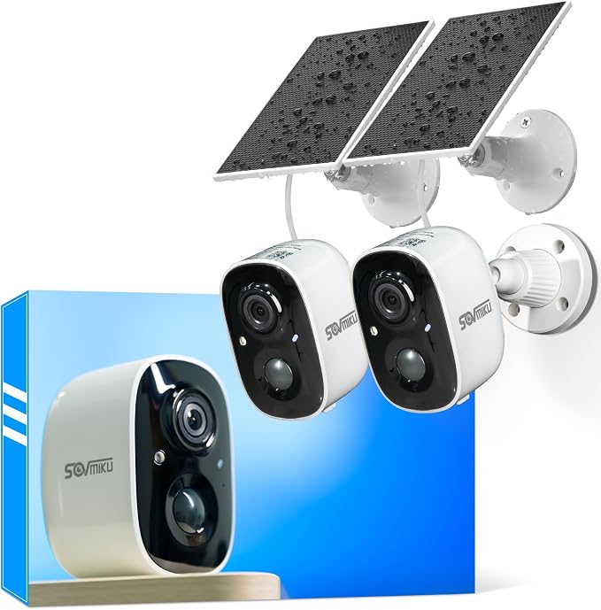 Vicohome 2CG6 Best 2K Solar Security Camera Wireless Outdoor System, No NVR by sovmiku