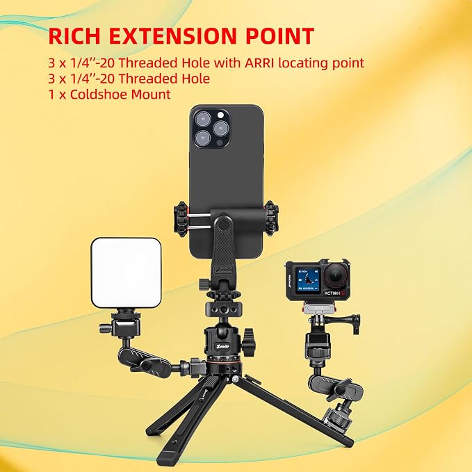 Zeadio Heavy Duty Metal Tripod Kit: - Image 6