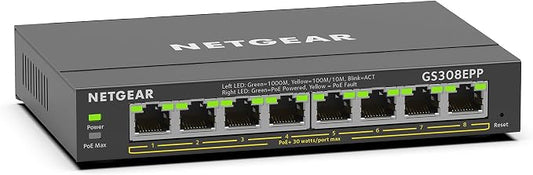 NETGEAR 8 Port PoE Gigabit Ethernet Easy Smart Managed Essentials Switch - by NETGEAR