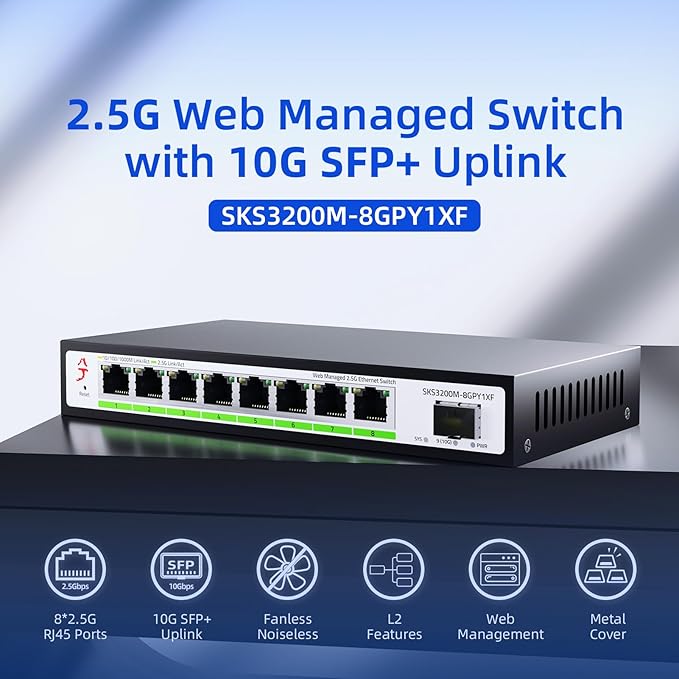 8 Port 2.5G Web Managed Ethernet Switch - Image 2
