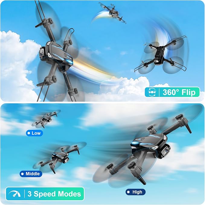 Drone with 1080P Camera, Foldable Remote Control Quadcopter - Image 4