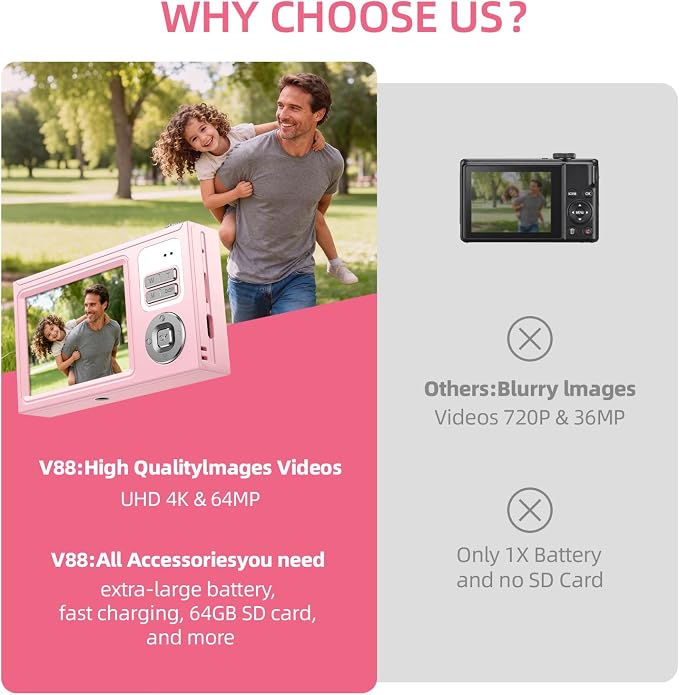 Digital Camera for Kids & Beginners, 4K Digital Camera - Image 6