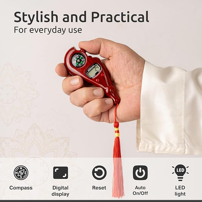 Digital Finger Tasbih with Compass & Night Light - Image 4