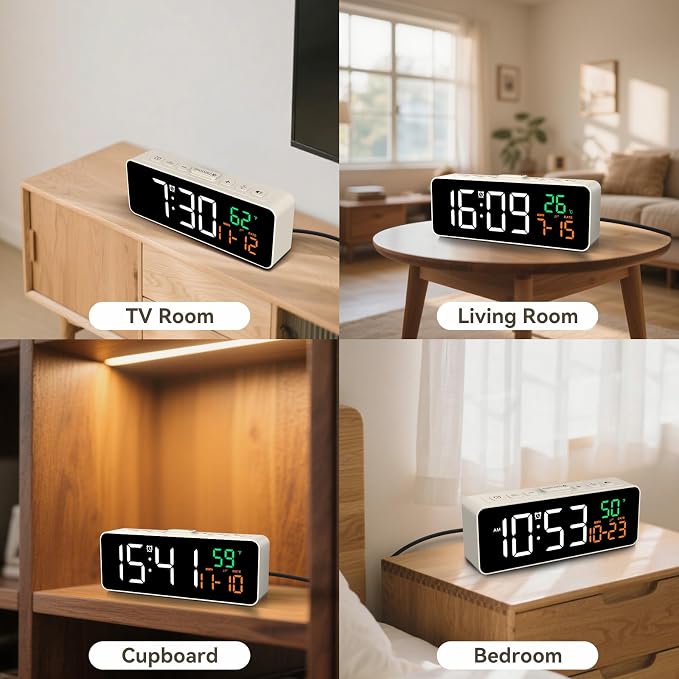 Netzu 3-in-1 Small Digital Clocks - Image 6
