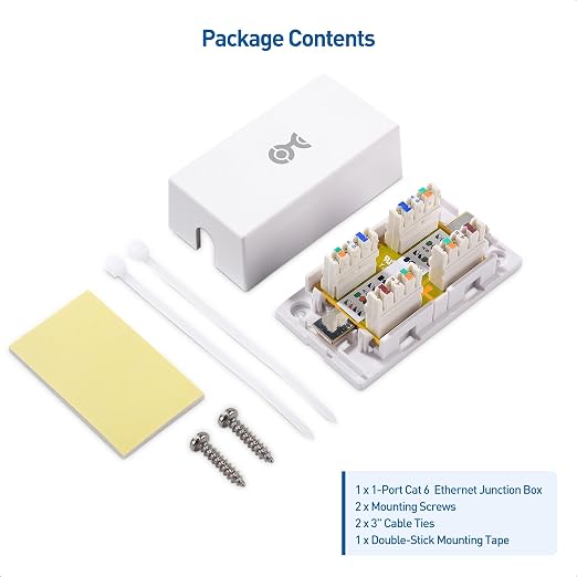 Cable Matters 5-Pack Cat 6 Splice, Cat 6 Ethernet Junction Box in White - Image 6