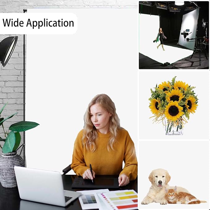 White Photography Backdrop for Photoshoot, Photo Backdrop Curtain, Perfect - Image 2