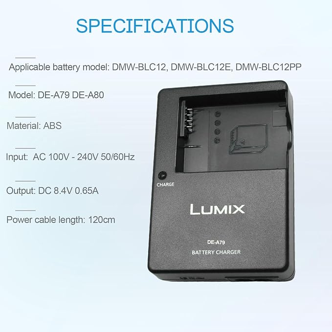 DE-A79 DE-A80 DMW-BLC12 Battery Charger - Image 5