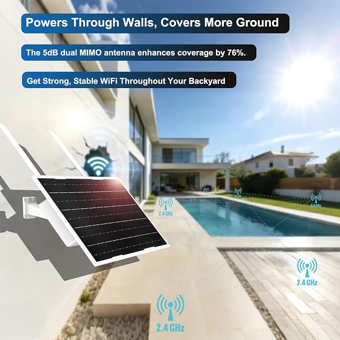 Solfie Solar Wi-Fi Extender Outdoor, Battery & Solar Powered, Wireless Signal - Image 6