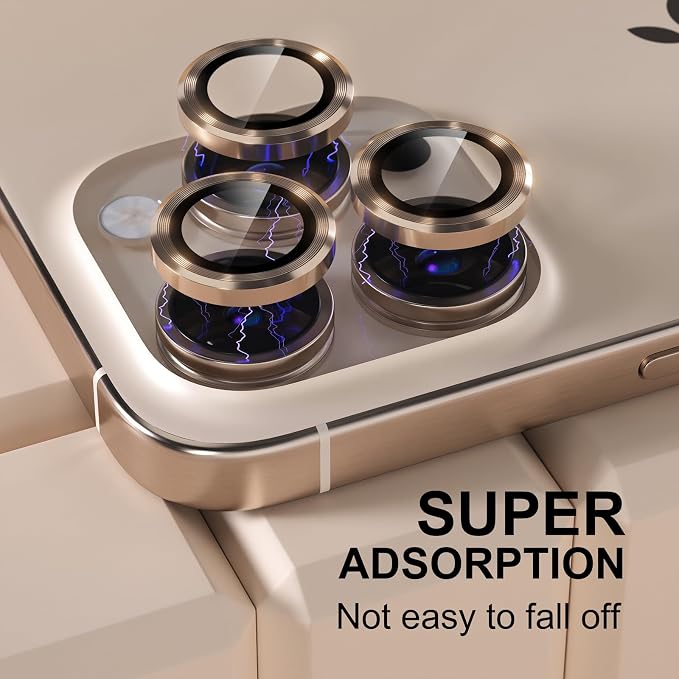 Misea Compatible for iPhone 16 Pro/iPhone 16 Pro Max Camera Lens Protector - Image 6