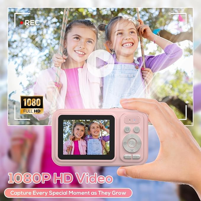 Digital Camera for Kids, 48MP FHD 1080P Point and Shoot Digital Cameras - Image 3
