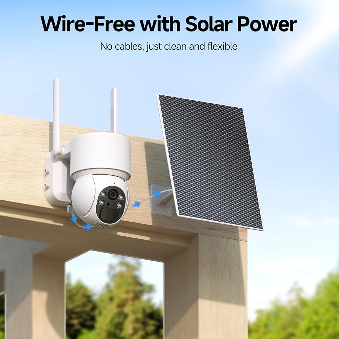 Oculview 2K Solar Security Camera Wireless Outdoor, Cameras - Image 6
