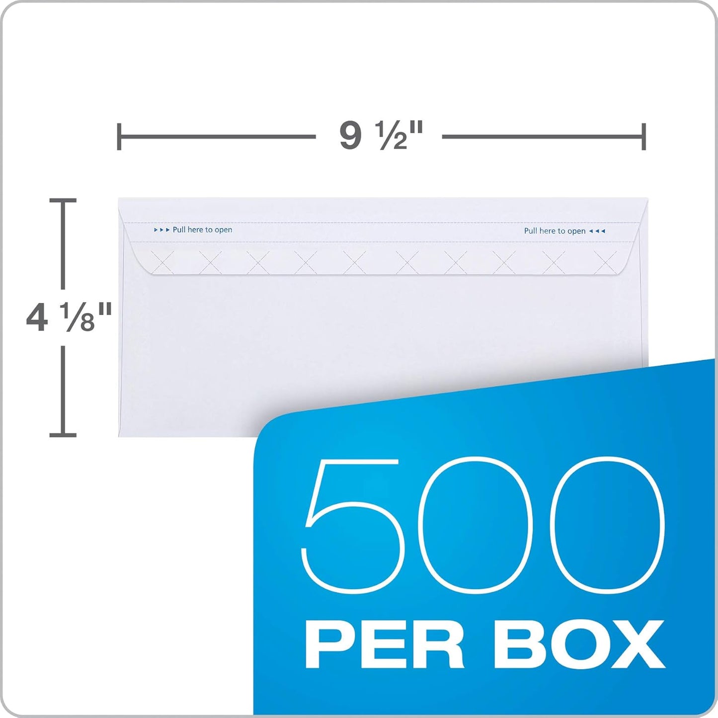 Columbian #10 Security Envelopes, 500/Box, No Window, 4-1/8 x 9-1/2 Inches, Release & Seal Self Seal, SimplySafe Tamper Evident, White (COLO180)
