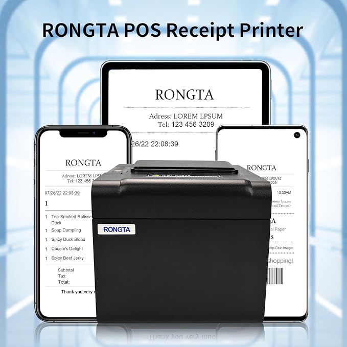 Rongta POS Receipt Printer, 80mm Thermal Printer, Restaurant Kitchen Printer - Image 5