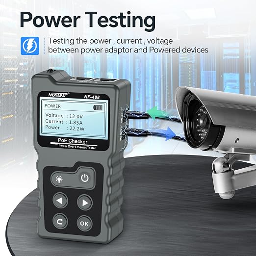 NOYAFA NF-488 POE Cable Tester for Power Over Ethernet, Network Cable - Image 3