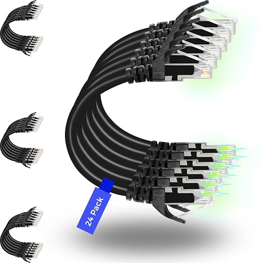 Rapink Patch Cables Cat6 10ft, Ethernet Patch Cable 10G, Cat 6 Patch Cable by Rapink