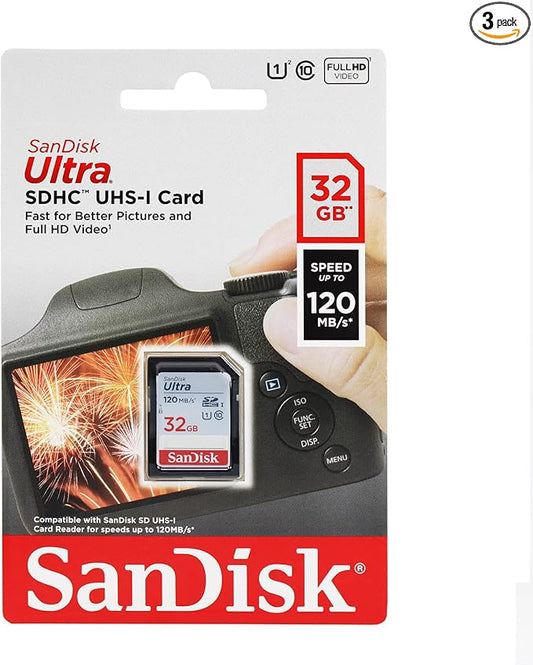 SanDisk 32GB Ultra SDHC UHS-I Memory Card by Sandisk