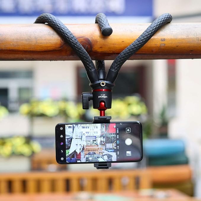 ULANZI Camera Tripod, Mini Flexible Stand w Hidden Phone Holder w Cold Shoe - Image 7
