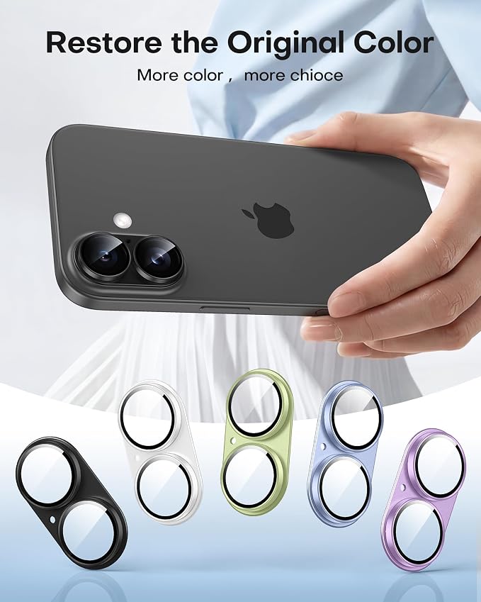 TAURI 2 Pack for iPhone 17 Camera Lens Protector, Full Coverage Military-Grade - Image 7