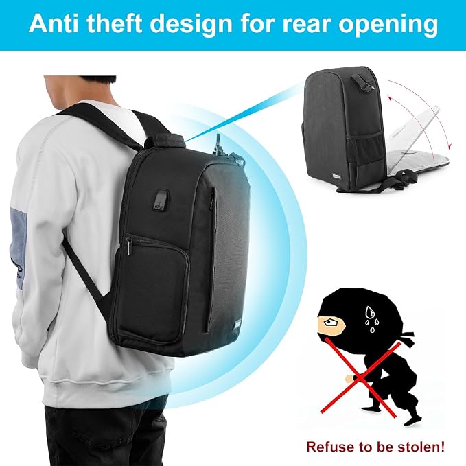 CADeN Camera Backpack Bag for DSLR/SLR Mirrorless Camera Waterproof - Image 2
