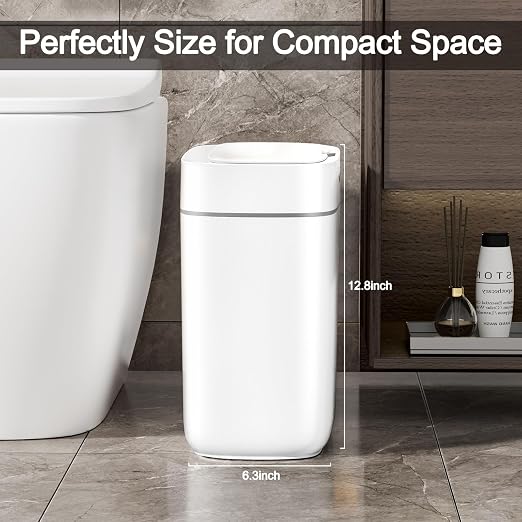 MOPALL Automatic Motion Sensor Bathroom Trash Can - Image 2