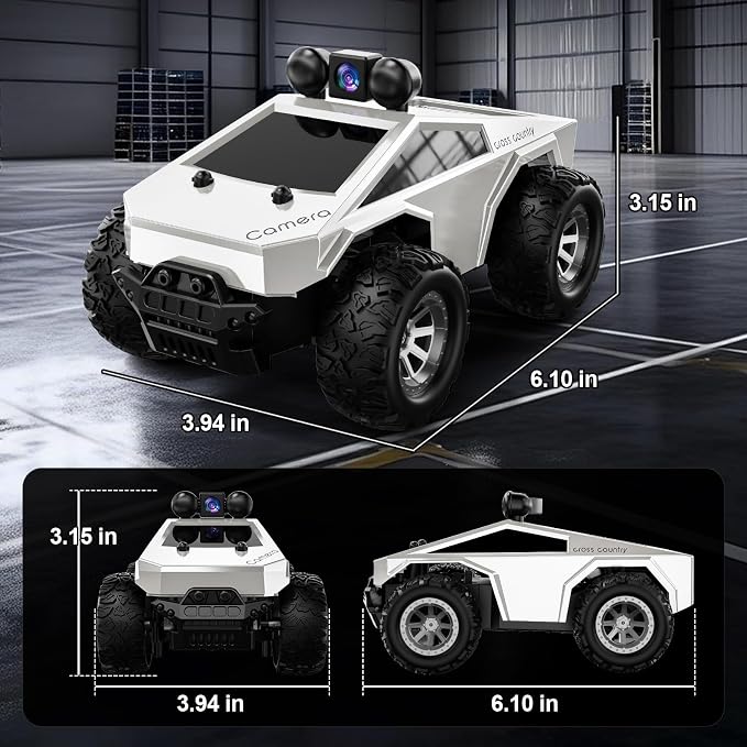 RC Cars with Camera Remote Control Truck with 720P HD FPV Camera, All-Terrain - Image 7