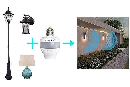 eLEDing Motion Sensor Retrofit Light Socket Adapter – Radar Motion Screw Base - Image 4