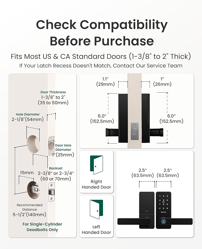 DESLOC B200L Fingerprint Smart Lock - Image 8