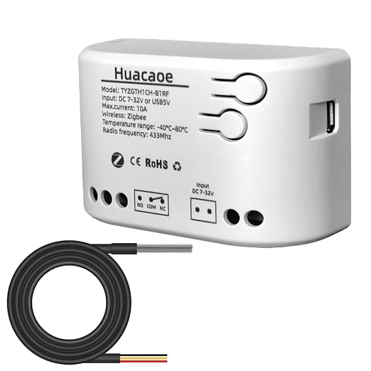 Zigbee 1CH Intelligent Temperature Sensor, High Precision Waterproof Probe by Unknown