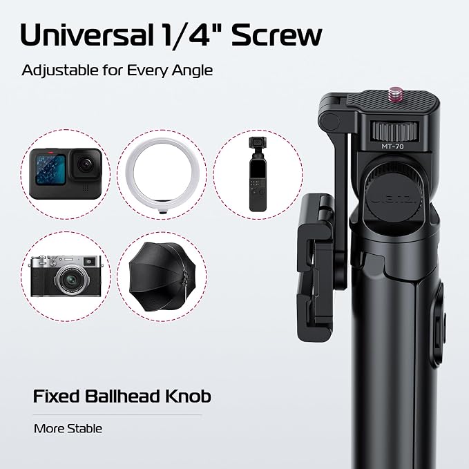 ULANZI MT-70 Extendable Tripod, 360° Rotate Camera Holder - Image 7